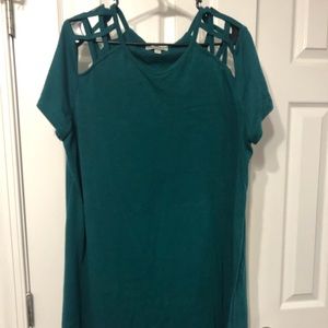 Green T-shirt Dress